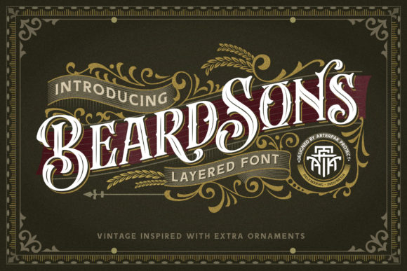 Beardsons: A Blackletter Font for Bold, Vintage-Inspired Designs
