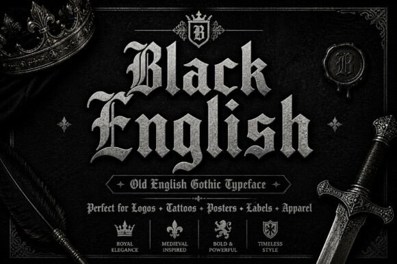 Black English: Gothic Elegance for Modern Design