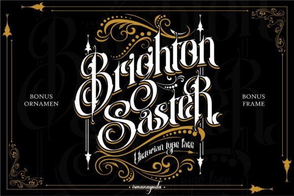 Brighton Saster: A Victorian Font with Modern Edge