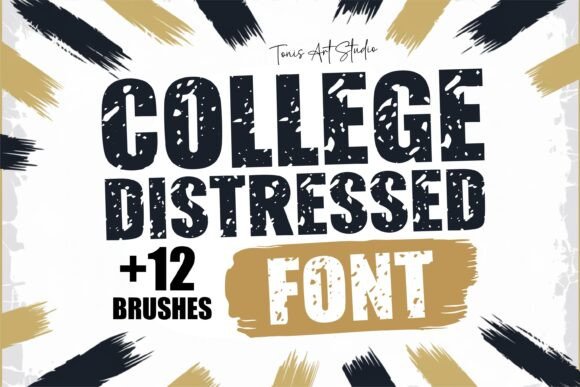 College Distressed: Bold Grunge for Vintage Projects