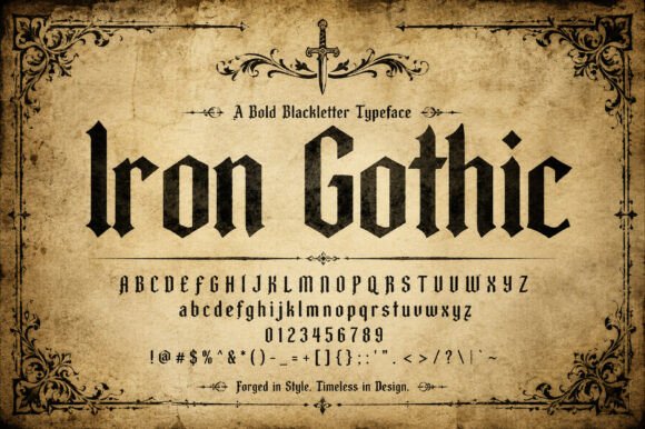 Iron Gothic: A Blackletter Typeface Forged for Modern Impact