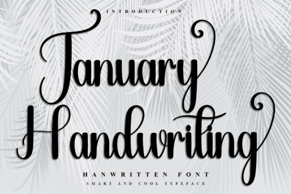 January Handwriting: A Festive Typeface for Creative Projects
