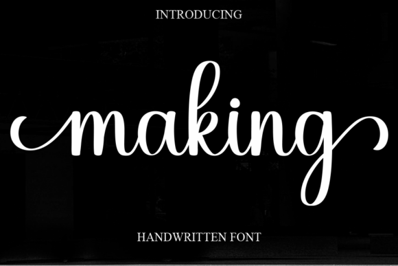 Making: A Sweet, Cursive Handwritten Font for Joyful Design