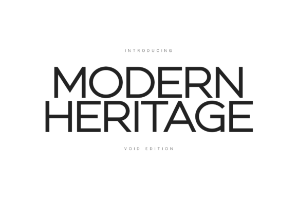 Modern Heritage: A Sans-Serif Built on Beautiful Emptiness