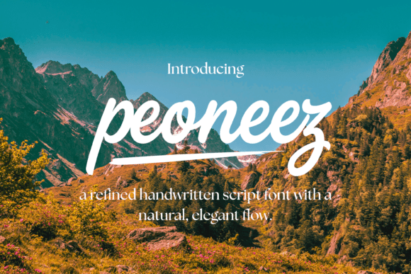 Peoneez: Capturing Nature's Spirit in Handwritten Style