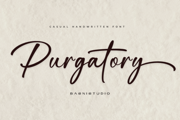 Purgatory: A Handwritten Font with Rustic Intimacy