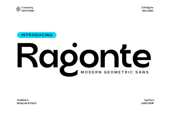 Ragonte: The Geometric Sans Serif for Future-Focused Design