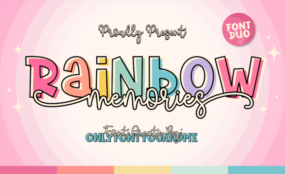 Rainbow Memories: The Font That Captures Your Unique Story