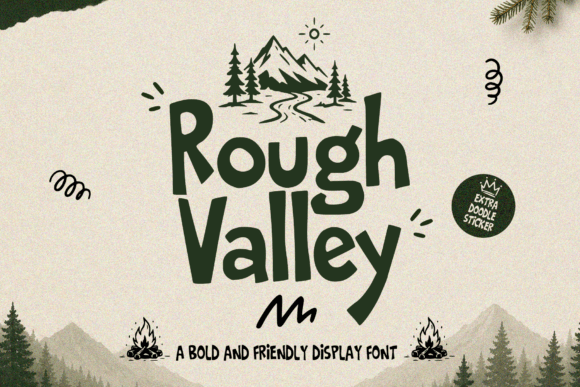 Rough Valley: A Friendly Display Font for Bold Ideas