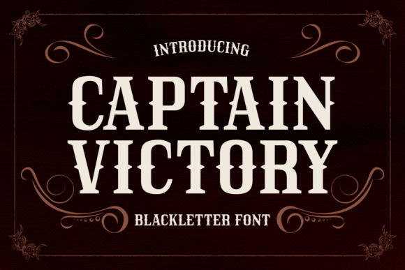 Setting Sail with Captain Victory: A Font for Autumn's Bold Projects