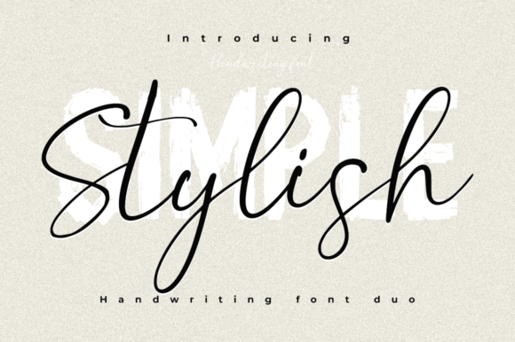 Simple Stylish Font Duo: Authentic Handmade Character