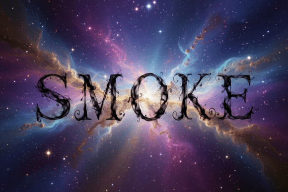 Smoke Font: The Ethereal Display Typeface for Dark Magic Aesthetics