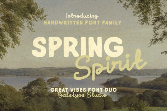 Spring Spirit: The Handmade Font Duo for Authentic Branding
