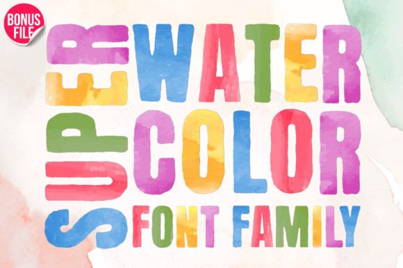 Super Watercolor: The Colorful Font for Eye-Catching Designs