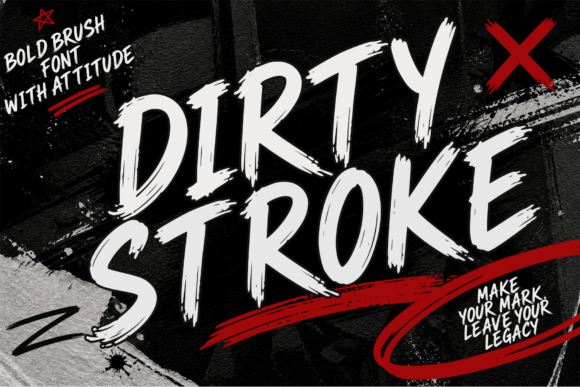 Unleash Visual Power: A Guide to the Dirty Stroke Typeface